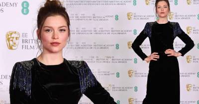 BAFTA 2021 Film Awards: Sophie Cookson goes glam in black gown - www.msn.com - Britain