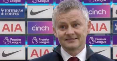 Solskjaer reveals what Manchester United said about VAR controversy at half-time vs Tottenham - www.manchestereveningnews.co.uk - Manchester