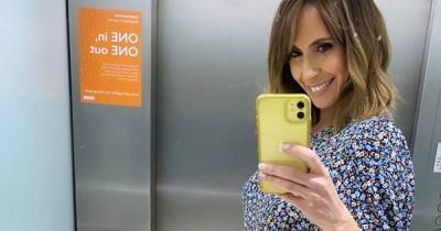Pregnant Alex Jones aces maternity style as she cradles baby bump in gorgeous floral dress - www.ok.co.uk