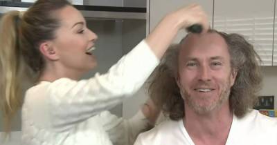 James Jordan shaves hair live on Loose Women for charity in honour of his father Alan who died last month - www.ok.co.uk - Jordan