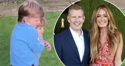 Cat Deeley shares a sweet clip of her sons hugging in the garden - www.msn.com - Britain - USA