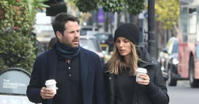 Jamie Redknapp and girlfriend Frida Andersson-Lourie walk arm in arm as they enjoy coffee date together - www.ok.co.uk