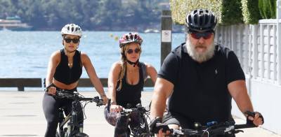 Rita Ora Joins Russell Crowe & Girlfriend Britney Theriot for Bike Ride in Sydney - www.justjared.com - Australia
