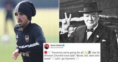 Arsenal star Ceballos quotes WINSTON CHURCHILL in motivational tweet - www.msn.com - county Winston - county Churchill