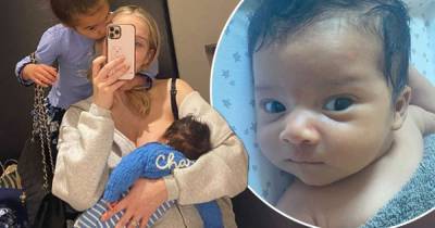 Helen Flanagan breastfeeds her baby son Charlie during shopping trip - www.msn.com
