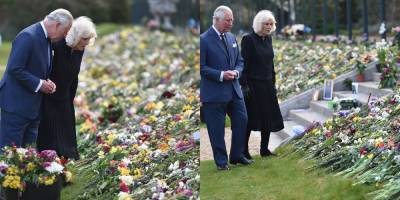 Prince Charles & Duchess Camilla View Tributes to Prince Philip Left By Mourners - www.justjared.com - London
