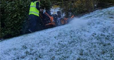 Snow joke as bemused Lanarkshire residents spot some unusual grass cutting - www.dailyrecord.co.uk