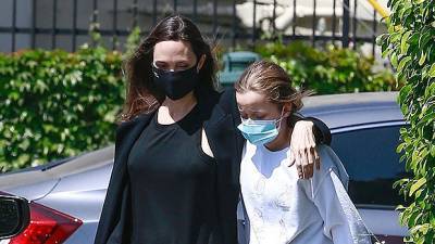 Angelina Jolie Puts Arm Around Daughter Vivienne, 12, As They Go Shopping For Flowers – Sweet Pic - hollywoodlife.com - Los Angeles