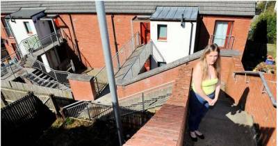 Mum of Scots tot in wheelchair forced to climb 47 steps every time they leave home - www.dailyrecord.co.uk - Scotland - county Fallon