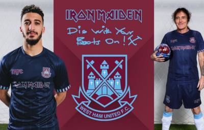 Iron Maiden have teamed up with West Ham for new away shirt - www.nme.com