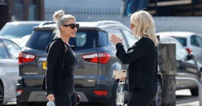Billie Faiers bumps into former TOWIE co-star and pal Danielle Armstrong outside gym in Brentwood - www.ok.co.uk