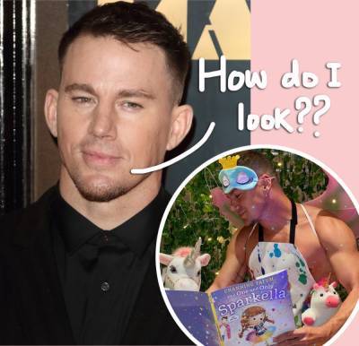 Channing Tatum Lets Daughter Everly Do His Makeup Blindfolded -- See The HILARIOUS Result! - perezhilton.com
