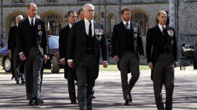 Prince Harry, Prince William and Kate Middleton Attend Prince Philip's Funeral - www.etonline.com
