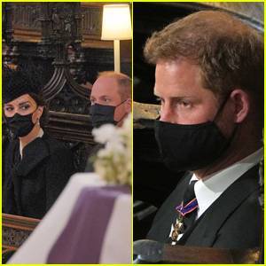 Prince William & Prince Harry Sat On Opposite Sides of the Chapel at Prince Philip's Funeral (Inside Photos) - www.justjared.com - county Windsor