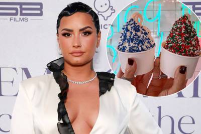 Demi Lovato calls out LA frozen yogurt shop for selling sugar-free options - nypost.com