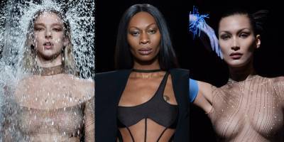 Mugler's New Collection Is Brought to Life by Hunter Schafer, Dominique Jackson, Bella Hadid, & More - See the Fierce Photos - www.justjared.com