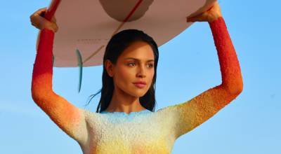 Eiza Gonzalez Wears Just Body Paint for New Louis Vuitton 'On the Beach' Campaign! - www.justjared.com - Israel