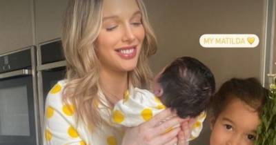 Helen Flanagan goes glam in matching pyjamas with children as she poses for first Easter family snap - www.manchestereveningnews.co.uk - Manchester