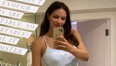 New Mom Katharine McPhee Models a Swimsuit Designed by Step-Daughter Sara Foster! - www.justjared.com