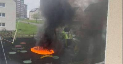 'Disgusting' Fire at children's play park as callous vandals start blaze in Clydebank - www.dailyrecord.co.uk - Scotland
