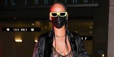 Rihanna Is Stylish in a See-Through Look at Dinner in Beverly Hills - www.justjared.com - Beverly Hills