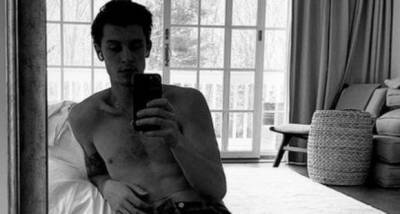 Shawn Mendes posts new shirtless photo in black and white; Shows off fit physique in the mirror selfie - www.pinkvilla.com - Japan