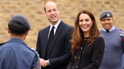 Prince William and Kate Middleton Pay Tribute to Prince Philip During Air Cadets Squadron Visit - www.etonline.com