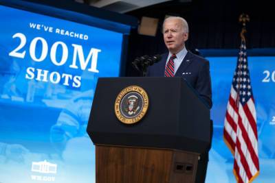 Joe Biden Says Goal Reached Of 200 Million Vaccine Doses, Announces Tax Credit For Businesses That Give Workers Time Off To Get Shots - deadline.com - USA