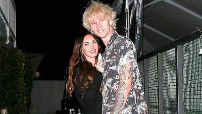 Megan Fox Gives Machine Gun Kelly A Steamy 31st Birthday Kiss Before He Blows Out His Candles - hollywoodlife.com - Los Angeles