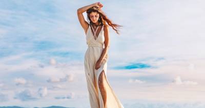 This Ultra-Long Maxi May Be the Perfect Beach Dress - www.usmagazine.com