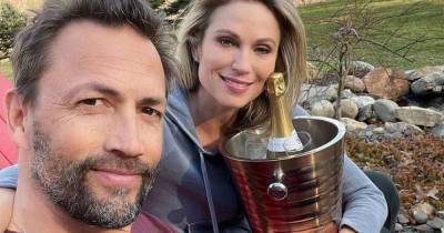 GMA's Amy Robach and husband Andrew Shue look so in love on romantic date night - www.msn.com - New York