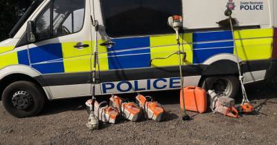 Two dogs and £50,000 of machinery seized during police raids at farm - www.manchestereveningnews.co.uk