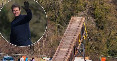 Train wreck scene built on Mission Impossible 7's Derbyshire set - www.msn.com