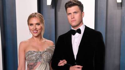 Colin Jost Is A Doting Stepdad Carrying Scarlett Johansson’s Daughter Rose, 6, After Family Dinner - hollywoodlife.com - George
