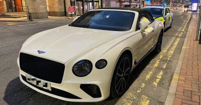 Police stop and seize Bentley worth £170k on Deansgate - www.manchestereveningnews.co.uk - Manchester
