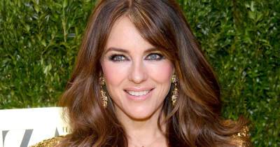 Elizabeth Hurley glows in plunging gold dress to join virtual Oscars celebrations - www.msn.com