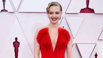 Amanda Seyfried Wears Striking Red Tulle Ball Gown at the 2021 Oscars - www.etonline.com - Los Angeles