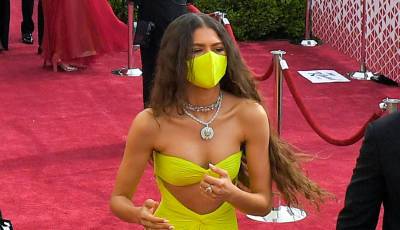 Zendaya Wore a Mask While Seated Inside at Oscars 2021 & Fans Praised Her on Twitter - www.justjared.com - Los Angeles
