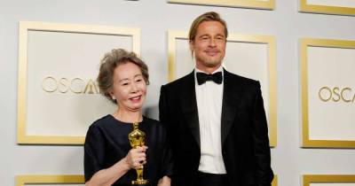 In The Most Relatable Moment Of The Oscars, Youn Yuh-jung 'Blacked Out' When Brad Pitt Presented Her Award - www.msn.com