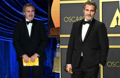 Joaquin Phoenix Wears Same Suit From Last Year’s Awards Season To 2021 Oscars - etcanada.com - Los Angeles