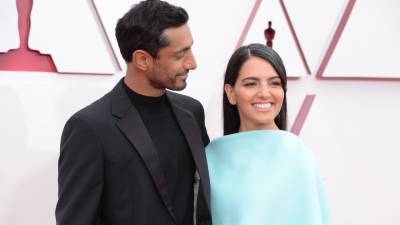 Riz Ahmed Helped Fix His Wife Fatima Farheen Mirza's Hair on the Oscars Red Carpet - www.glamour.com