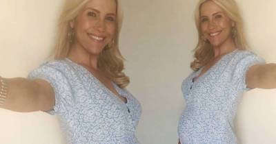 Heidi Range wows in blue floral dress and marks 24 weeks of pregnancy - www.msn.com