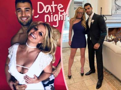 Britney Spears Looks SO HAPPY Dancing With BF Sam Asghari At His BFF's Wedding! - perezhilton.com