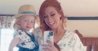 Stacey Solomon completely transforms son Rex's bedroom with a floor sander - and it is so satisfying - www.ok.co.uk