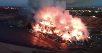 Dramatic video shows extent of the Bury landfill fire which caused a major incident - www.manchestereveningnews.co.uk - Centre - Manchester