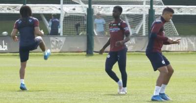 Aguero trains and Oduroh joins Champions League squad plus more spotted in Man City training before PSG - www.manchestereveningnews.co.uk - France - Manchester