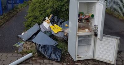Litter pickers discover 'disgusting' fridge full of food dumped in the middle of the street - www.manchestereveningnews.co.uk