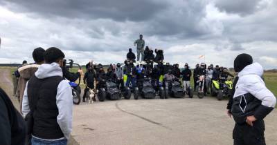 'Mayhem' at Strathaven Airfield as top grime artist films new music video - www.dailyrecord.co.uk - Britain