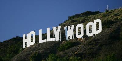 The Iconic Hollywood Sign Gets Vandalized by a Giant Cow - www.justjared.com
