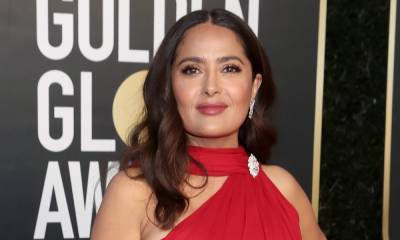 Salma Hayek looks unreal as she's joined by an unexpected guest - hellomagazine.com